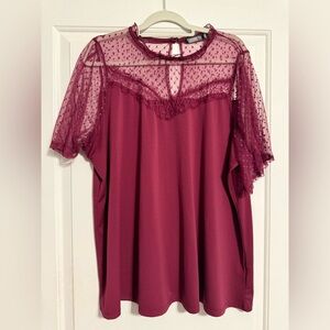 Elegant Lace Detail Blouse